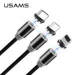 USAMS Adapter magnetyczny microUSB bulksrebrny/silver SJ158USBTA (US-SJ158) - imagine 2
