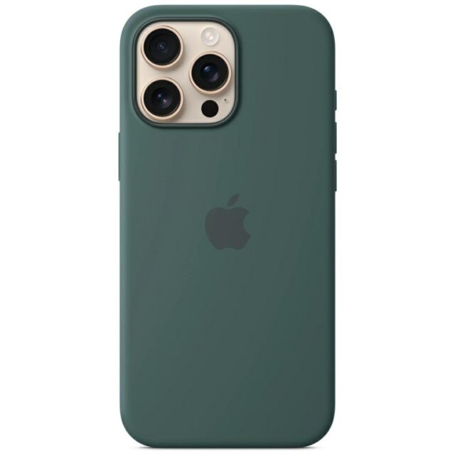 Case Apple Silicone Case MYYR3ZM/A MagSafe for iPhone 16 Pro Lake Green - imagine 5