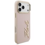 Karl Lagerfeld Karl Script Logo Case for iPhone 17 Pro Max Pink - imagine 4