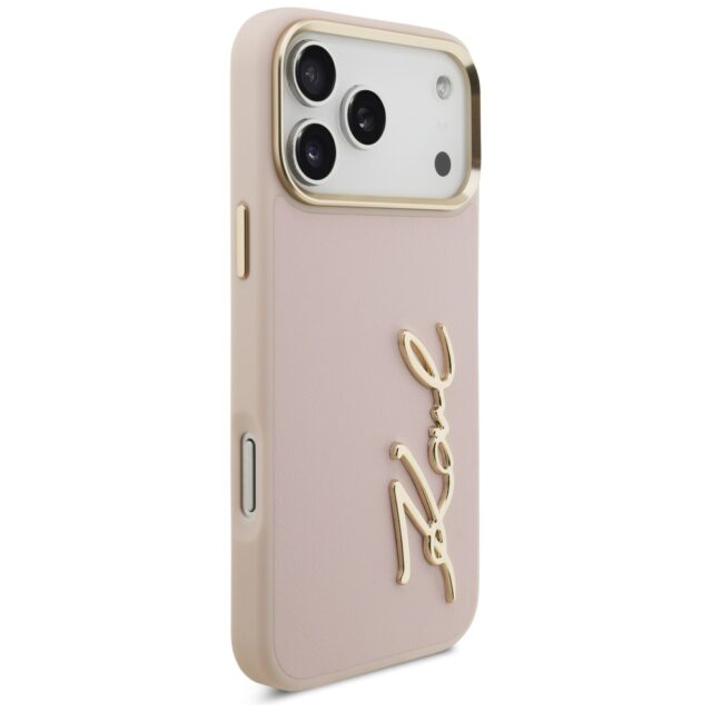 Karl Lagerfeld Karl Script Logo Case for iPhone 17 Pro Max Pink - imagine 4
