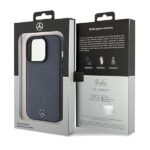 Mercedes MEHMP15X23RCMV iPhone 15 Pro Max 6.7" Navy Hardcase Smooth Leather MagSafe - imagine 8