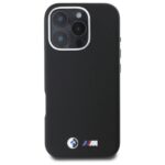 BMW BMHMP16X23PMWK iPhone 16 Pro Max 6.9" black hardcase M Smooth Full Wrapped Metal MagSafe - imagine 3