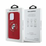 Karl Lagerfeld KLHMP16XSCMKCRHR iPhone 16 Pro Max 6.9" red hardcase Silicone Karl&Choupette - imagine 5