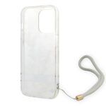 Guess GUOHCP14LHFLSU iPhone 14 Pro 6,1" purple hardcase Flower Strap - imagine 6