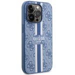 Guess GUHMP14LP4RPSB iPhone 14 Pro 6.1" blue hardcase 4G Printed Stripes MagSafe - imagine 4