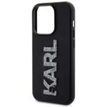 Karl Lagerfeld KLHCP15L3DMBKCK iPhone 15 Pro 6.1" black hardcase 3D Rubber Glitter Logo - imagine 6