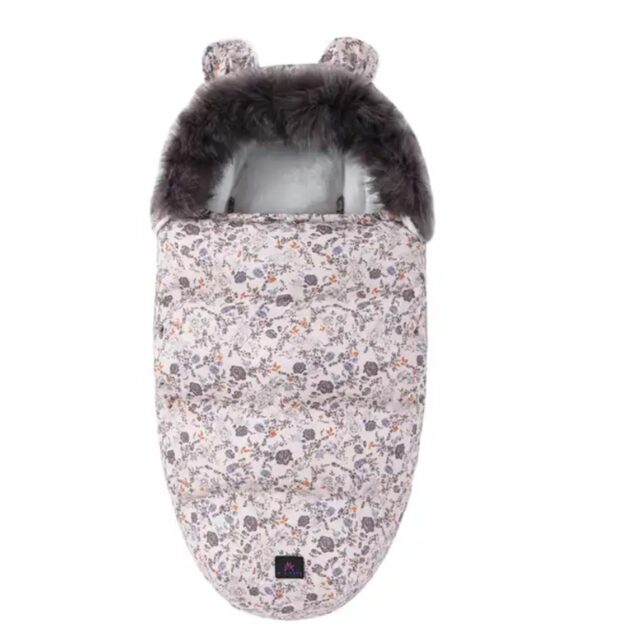 Warm stroller sleeping bag for prams with fur Extralink - imagine 2