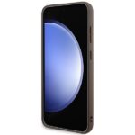 Guess GUHMS24MG4GFRW S24+ S926 brown hardcase 4G Collection Leather Metal Logo MagSafe - imagine 5