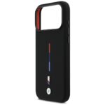BMW M Silicon Tricolor Line MagSafe Case for iPhone 17 Pro Max Black - imagine 6