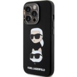 Karl Lagerfeld KLHCP15LSDHKCNK iPhone 15 Pro 6.1" black Silicone Karl&Choupette Head - imagine 2
