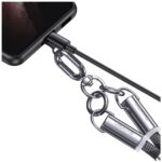 Usams SJ745 60W USB-C to USB-C 1.2m Black Phone Lanyard with Charging Cable - imagine 5