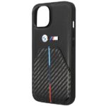 Case BMW BMHCP14S22NSTB iPhone 14 / 15 / 13 6.1" black Stamped Tricolor Stripe - imagine 6