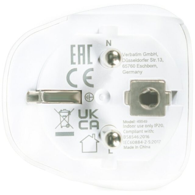 Verbatim Travel Adapter EU/UK/US WTEU-02 white 49549 - imagine 3
