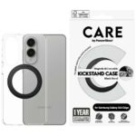 Case CARE by PanzerGlass Feature Black Kickstand & QI for Samsung Galaxy S25 Edge transparent