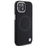 Case BMW BMHMP15MSILBK2 iPhone 15 Plus / 14 Plus 6.7" black Signature Liquid Silicone MagSafe - imagine 4