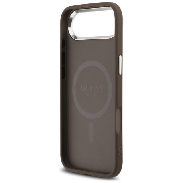 Case Guess 4G Triangle Logo MagSafe for iPhone Air brown - imagine 7