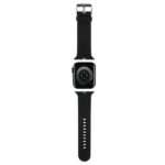 Karl Lagerfeld Strap KLAWLSLKNK Apple Watch 42/44/45/49mm black strap 3D Rubber Karl Head - imagine 2
