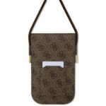 Guess Handbag GUOWBP4SNSW brown 4G Metal Script Logo - imagine 2