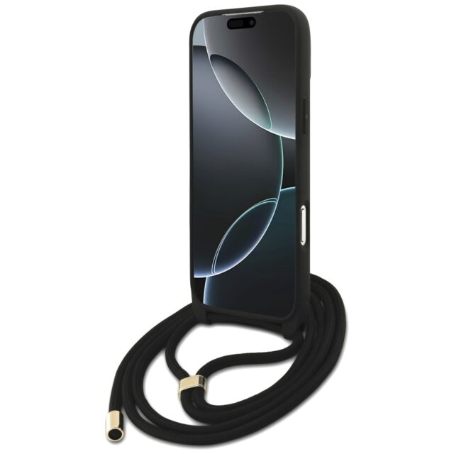 Case Guess 4G Big Logo Cord Stap         Crossbody for iPhone 17 Pro Max brown - imagine 4