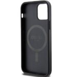 Guess GUHMP12MG4GFRK iPhone 12/12 Pro 6.1" black hardcase 4G Collection Leather Metal Logo Mag - imagine 7