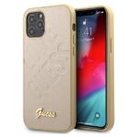 Guess GUHCP12LPUILGLG iPhone 12 Pro Max 6,7" gold hardcase Iridescent Love Script Gold Logo