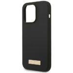 Guess GUHMP14XSBPLK iPhone 14 Pro Max 6,7" black hard case Silicone Logo Plate MagSafe - imagine 6