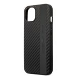 AMG AMHCP13MBLSCA iPhone 13 / 14 / 15 6.1" black hardcase with Carbon Stripe & Embossed design - imagine 6