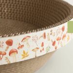 Extralink Pets Cat Scratcher, Cardboard Round Bed Bowl 30 cm for Scratching pet-763 - imagine 2