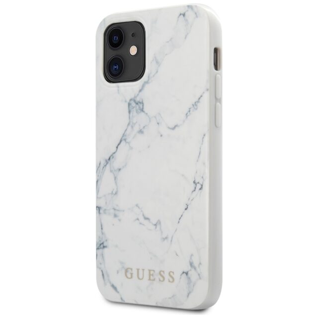 Guess GUHCP12SPCUMAWH iPhone12 mini 5,4" white hardcase Marble - imagine 5