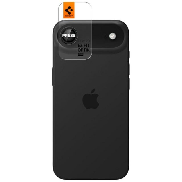 Spigen Optik Pro Glas. TR "EZ FIT" Camera Lens Glass for iPhone Air 2 pcs. Black - imagine 2