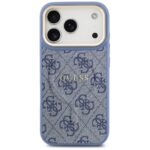 Case Guess 4G PU Classic Logo MagSafe for iPhone 17 Pro blue - imagine 3