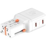 Travel charger 4smarts World Travel Adapter Nomad Pocket 65W white - imagine 2