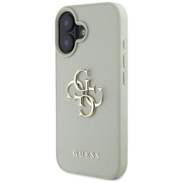 Case Guess Grained Big 4G Logo Small Classic Logo for iPhone 16 green - imagine 2