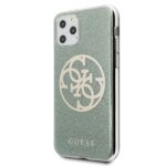 Guess GUHCN65PCUGLKA iPhone 11 Pro Max khaki hard case 4G Circle Glitter - imagine 2