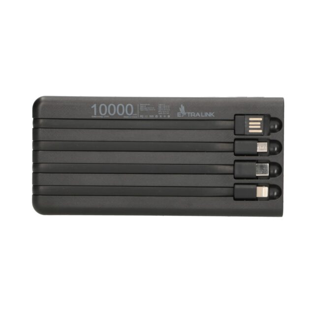 Extralink EPB-091 10000mAh Black | Powerbank | Solar Power bank, USB-C - imagine 6
