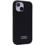 Audi Silicone Case iPhone 15 Plus / 14 Plus 6.7" black hardcase AU-LSRIP15M-Q3/D1-BK - imagine 2