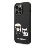 Karl Lagerfeld KLHMP14XSSKCK iPhone 14 Pro Max 6,7" hardcase black Liquid Silicone Karl & Chou - imagine 2