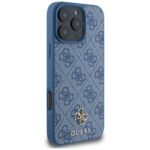 Case Guess HC PU 4G Small 4G and Classic for iPhone 16 Pro Max MagSafe blue - imagine 4