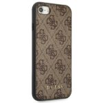 Guess GUHCI8G4GFBR iPhone SE 2022 / 2020/ 7 / 8brown hard case 4G Metal Gold Logo - imagine 4