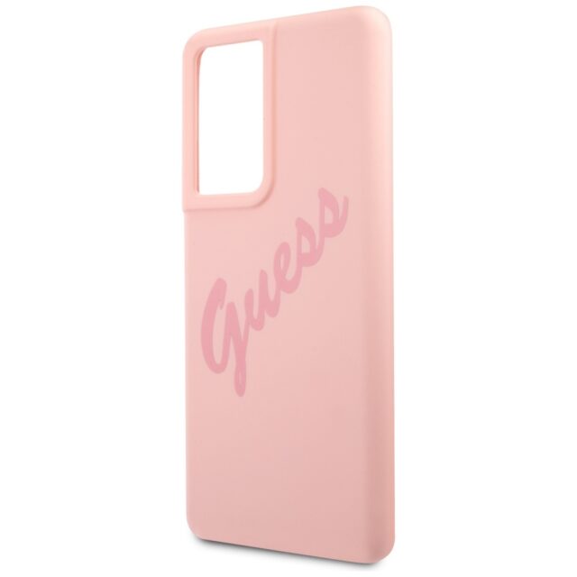 Guess GUHCS21LLSVSPI S21 Ultra G998 pink hardcase Script Vintage - imagine 6