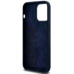 BMW BMHCP15XSILNA iPhone 15 Pro Max 6.7" navy hardcase Silicone Metal Logo - imagine 7