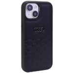 Audi GT Synthetic Leather iPhone 15 / 14/ 13 6.1" black hardcase AU-TPUPCIP15-GT/D2-BK - imagine 2