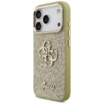 Guess Fixed Glitter Big 4G Metal Frame case for iPhone 17 Pro gold - imagine 2