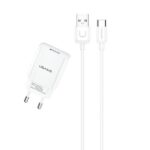 USAMS Wall Charger 1xUSB T21 USB-C white 2.1A Fast Charging T21OCTC01
