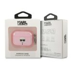 Karl Lagerfeld KLAPUKHGP AirPods Procover pink Glitter Karl`s Head - imagine 3