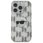 Karl Lagerfeld KLHCP16LHKLPKHT iPhone 16 Pro 6.3" transparent hardcase IML Karl Head El - imagine 3