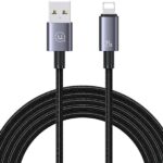USAMS Cable USB to Lightning 2.4A 1.2mFast Charging steel/tarnish SJ667USB01 (US-SJ667)