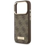 Guess 4G Logo Plate MagSafe Case for iPhone 17 Pro Brown - imagine 6