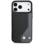 Case BMW M Carbon Logo MagSafe for iPhone 17 Pro Max anthracite - imagine 3