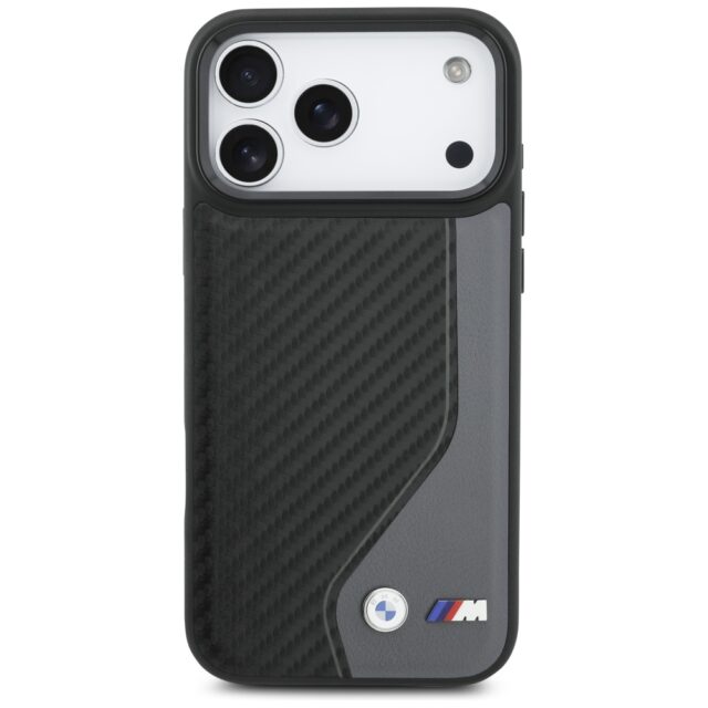 Case BMW M Carbon Logo MagSafe for iPhone 17 Pro Max anthracite - imagine 3
